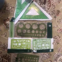 خط کش های معماری و رشته نقاشی