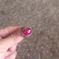 انگشتر نقره یاقوت سرخ