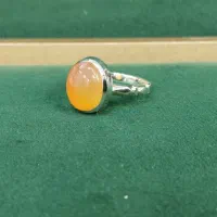 انگشتر عقیق  پرتقالی