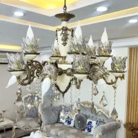 لوستر برنج 18 شاخه|لوستر و چراغ آویز|تهران, افسریه شمالی|دیوار