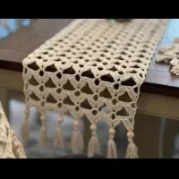 رومیزی دستبافت/قلاب بافی