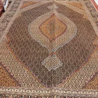 جفت قالی ۹متری دستباف تبریز زمینه سرمه ای|فرش|تهران, اکباتان|دیوار