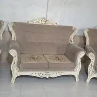 مبل نیمه استیل گنجه و میز تلویزیون|بوفه، ویترین، کنسول|مشهد, امیریه|دیوار