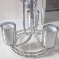 لوستر نقرای ۳ شله نو