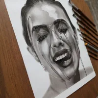 پذیرش سفارش و آموزش پرتره سیاه قلم|تابلو، نقاشی، عکس|کرج, گوهردشت|دیوار