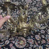 ۲عدد لوستر۶شاخه برنزی طرح فرشته برنز  اصل سنگین|لوستر و چراغ آویز|تهران, آسمان|دیوار