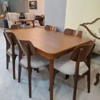 ناهارخوری فلور/تمام راش/پارچه ترک/تضمین کف قیمت|میز و صندلی غذاخوری|شیراز, دوکوهک|دیوار