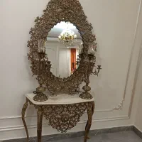 آینه و شمعدان برنج