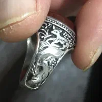 انگشتر نقره قلم زنی عقیق سرخ یمن رکاب پهن دست ساز|جواهرات|تهران, تهرانسر مرکزی|دیوار