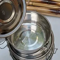 ظرف غذای ۳ عددی استیل قفل دار یونیک ظرف نگهدارنده|حراج|سنندج, |دیوار