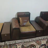مبل ۷نفره چرم مخملی ۷۰۰۰۰۰۰|مبلمان خانگی و میز عسلی|شیراز, شیخ روزبهان|دیوار