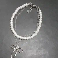 دستبند دولایه استیل رنگ ثابت