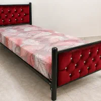 تخت یک‌نفره فلزی شیک و محکم