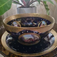 چینی مرغی طلاکوب|ظروف سرو و پذیرایی|اصفهان, باغ دریاچه|دیوار