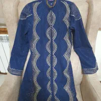 مانتو کتی مجلسی نگین دار