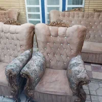 مبل ۷نفره کارکرده|مبلمان خانگی و میز عسلی|شیراز, نصرآباد|دیوار