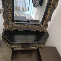 اینه شمعدان تمیز در حد نو