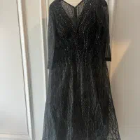 لباس مجلسی مشکی کار دست شیک