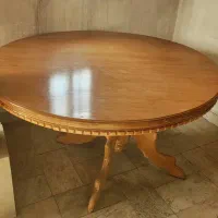 میز چوبی ناهار خوری تک