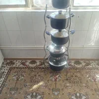 استند  قابلمه ۵ طبقه|آب‌چکان و نظم‌دهنده ظروف|بروجرد, |دیوار