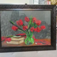 تابلو ۵۰ در ۷۰ پاستل گچی