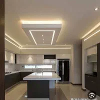 رابیتس کاری و نور مخفی نمای ساختمان