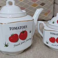 قوری و قندان چینی