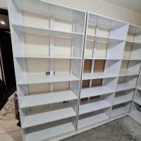 دکور ۶ طبقه چوبی سفید