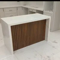 ساخت صفحه کابینت با سنگ‌کوارتز و ساخت روشویی