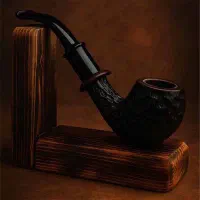 نگه دارنده پیپ چوبی کلاسیک