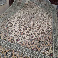 فرش دستباف ۹ متری کاشان ترنج خورشیدی|فرش|کرج, برغان|دیوار