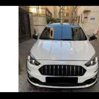 اطلس g سانروف دار مدل ۴۰۳ سفید سقف شیشه ایی مشکی