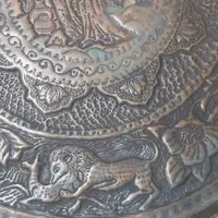 سینی نقش دار لیلی و مجنون|صنایع دستی و سایر لوازم تزئینی|ساری, |دیوار