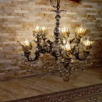 لوستر برنجی سالم سالم در حد نو