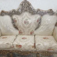 مبل 7 نفره بدون هیچ شکستگی و پارگی کاملا سالم