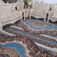 مبل ۷نفره با1عدد میز و 2تاگل میزشیشه ای