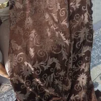 پرده مخمل قهوه ای معاوضه هم میشه