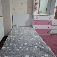 سرویس چوب کامل کودک|تخت و سرویس خواب|گرمسار, |دیوار