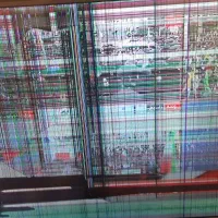 تلویزیون ال ای دی شکسته الجی