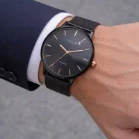 ساعت بند استیل حصیری