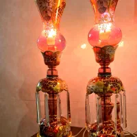چراغ قدیمی لاله شاه عباسی رنگ ثابت مناسب یلدا