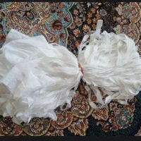 دو عدد پرده یکی پلیسه دار یکی ریش دار|پرده، رانر، رومیزی|ماکو, |دیوار