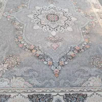 دوتخته فرش ۱۲متر طوسی رنگ  سالم و تمیز