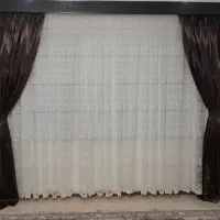 کتیبه، دکور بغل پرده، پرده توری
