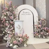 دیزاین گل آرای. دکور گل. دکور پشت عروس