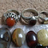 انگشتر،سنگ،سکه قدیمی عتیقه قاجاری|کلکسیون سکه، تمبر، اسکناس|فردیس, منظریه|دیوار