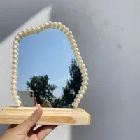 آینه پینترستی مرواریدی