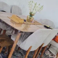 میز غذا خوری 6نفره بهترین چوب راش سفارشی