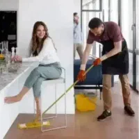 خدمتکار ونظافتچی اقا