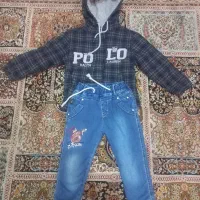 کاپشن و شلوار لی نو